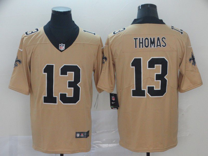 Men New Orleans Saints #13 Thomas Yellow 2019 Vapor Untouchable Nike Inverted Legend NFL Jerseys